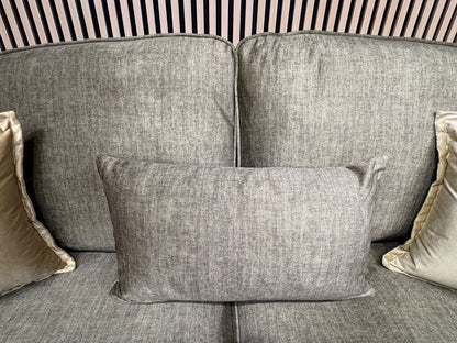 A&J Victoria Fabric 3 Seater Sofa + Love Chair + Footstool Set - RRP £4897