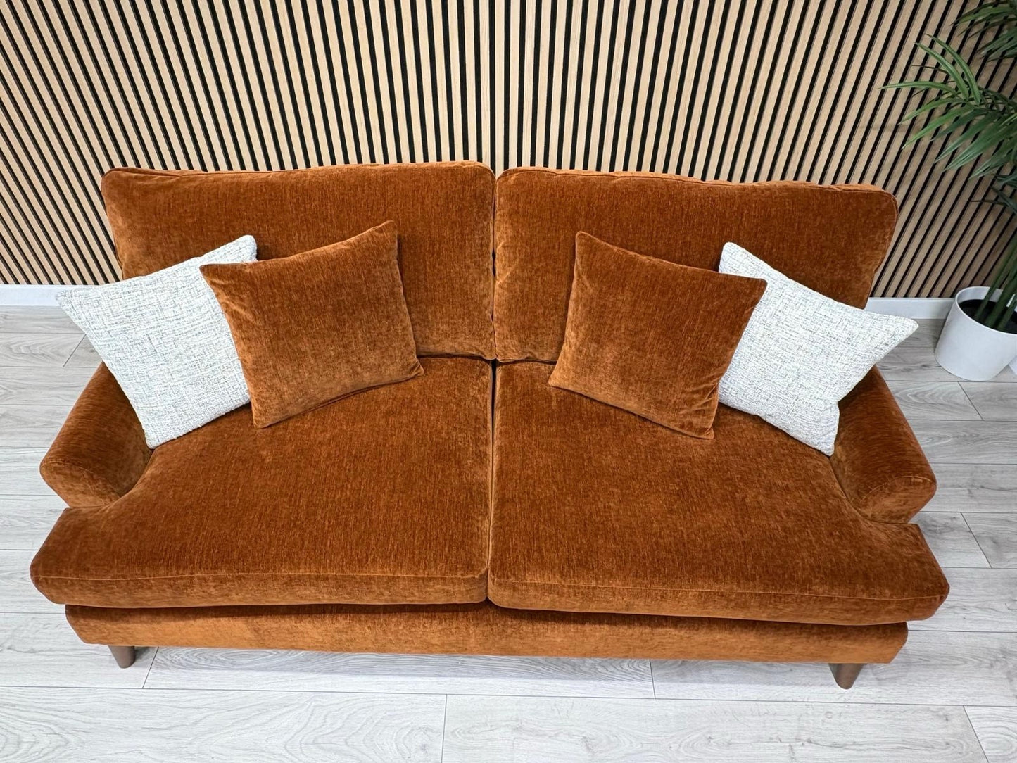 Furniture Village JACKSON Fabric Velvet 3 Seater Sofa - RRP £995