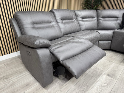 DFS Model Fabric Modular Corner Sofa + Console, Power Recliners - RRP £2,599