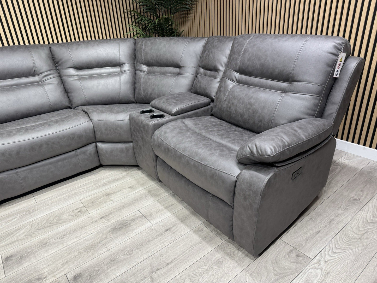 DFS Model Fabric Modular Corner Sofa + Console, Power Recliners - RRP £2,599