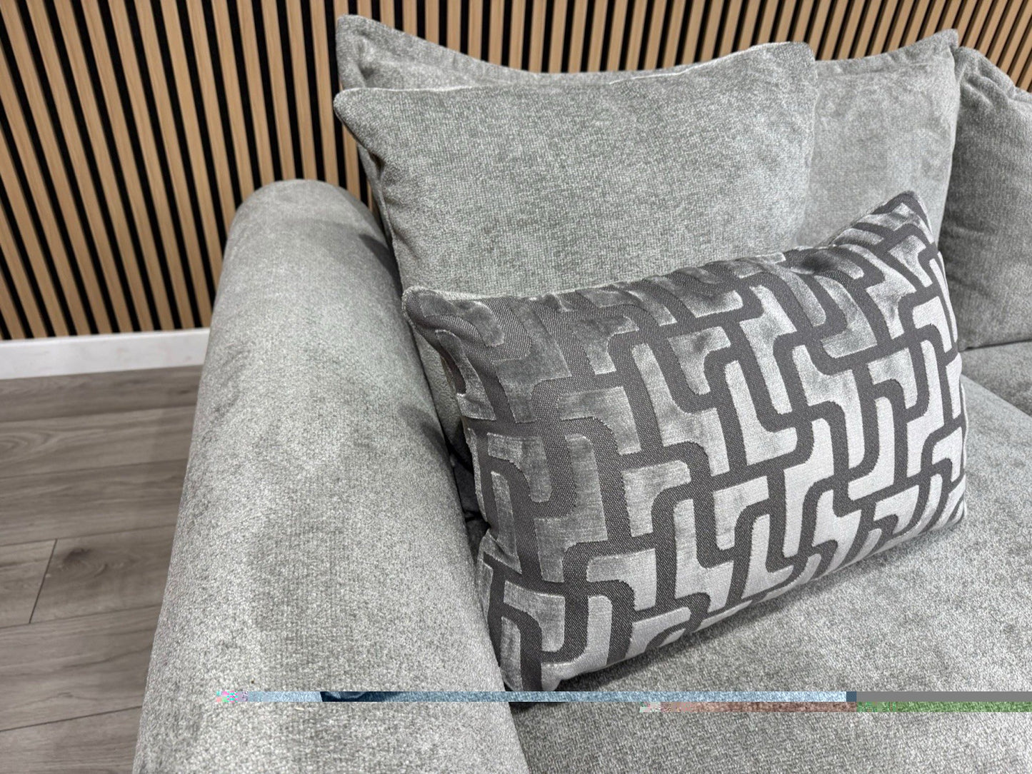 Furniture Village SUMPTUOUS Fabric 4 Seater Sofa + Snuggler Chair - RRP £4,190