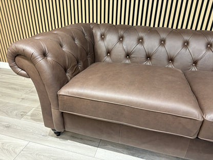 Next GOSFORD Leather Chesterfield Large 3 Seater Sofa