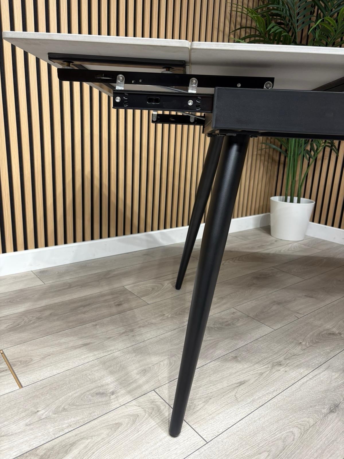 NEXT Sample - Verona Slate Effect Extendable Dining Table  - RRP £599