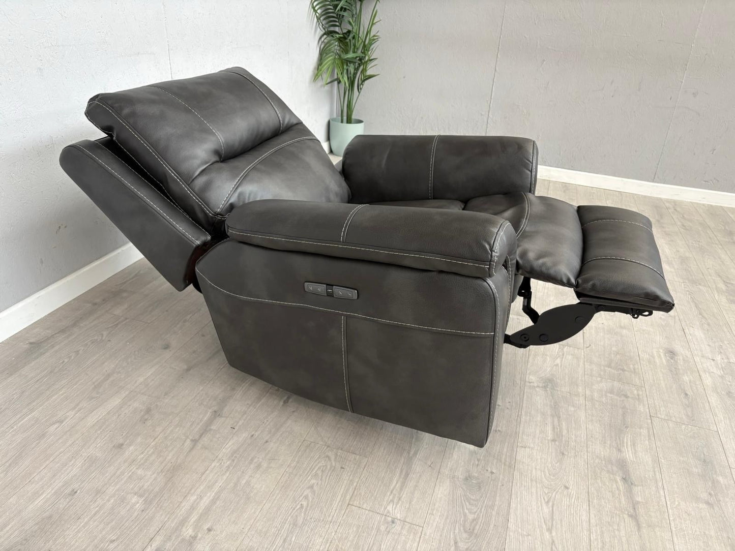 DFS Evander Faux Leather Power Recliner Armchair - RRP £899