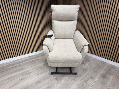 Furniture Village Fabric Rise & Recline Armchair, Linen - RRP £1299