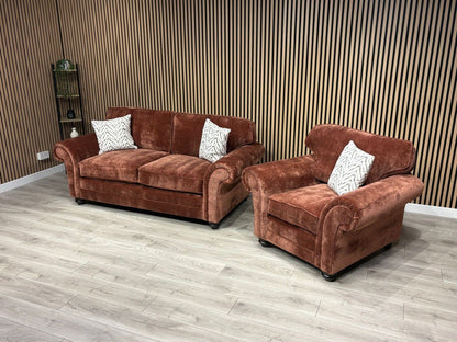 New BLENHEIM Fabric 3 Seater + Armchair - RRP £2790