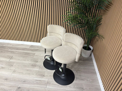 NEXT Sample - Brushed Velvet Cream Bar Stool