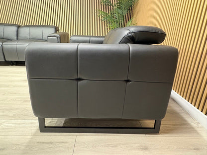 MARELLA 3 Seater + 2 Seater Power Recliner Leather Sofa Set RRP £4399