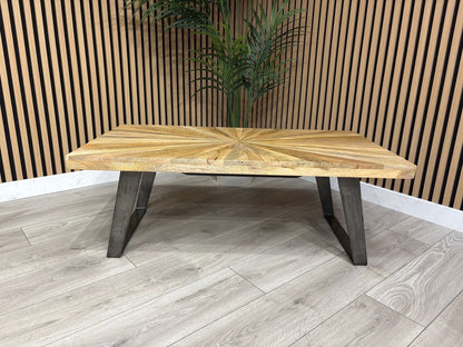 NEXT Sample - Geo Mango Wood Coffee Table - RRP: £559