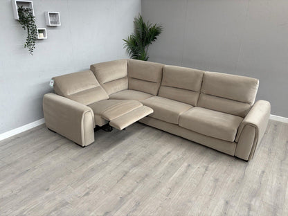 F.V Flex LHF Corner Sofa Bed with Power Recliner & Storage Arms - RRP £2945