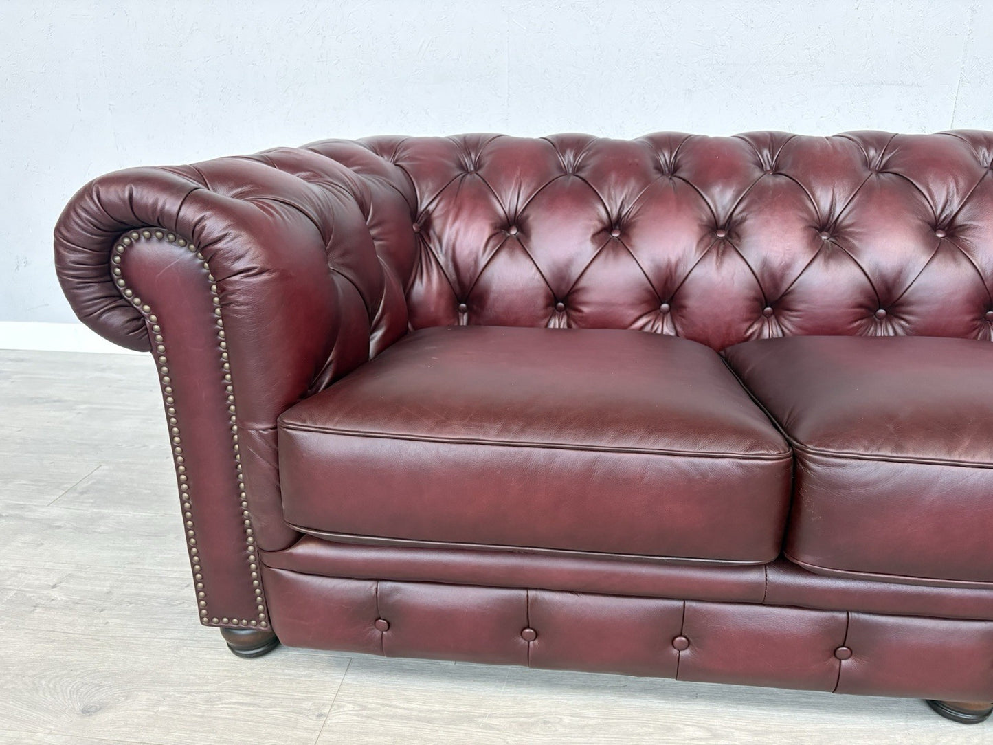 F.V. At The Helm Shackleton Leather Chesterfield 4 Seater Sofa - RRP £2,895