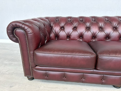 F.V. At The Helm Shackleton Leather Chesterfield 4 Seater Sofa - RRP £2,895