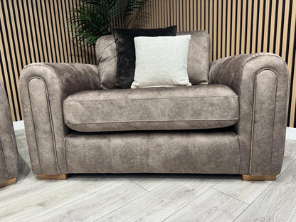 DEVINE Glamour Large Fabric Love Chair Armchair