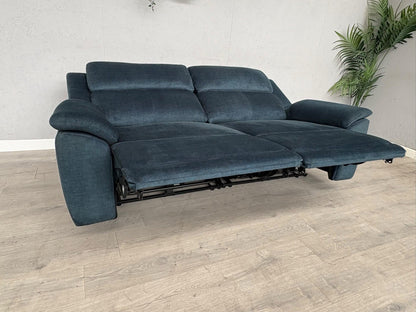 Furniture Village UTAH Fabric 3 Seater Power Recliner, Lumbar Sofa - RRP £1,995