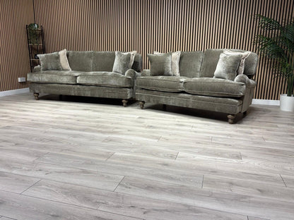 Laura Ashley HERITAGE Style Fabric 3 Seater + 2 Seater Sofa Set - RRP £3,500