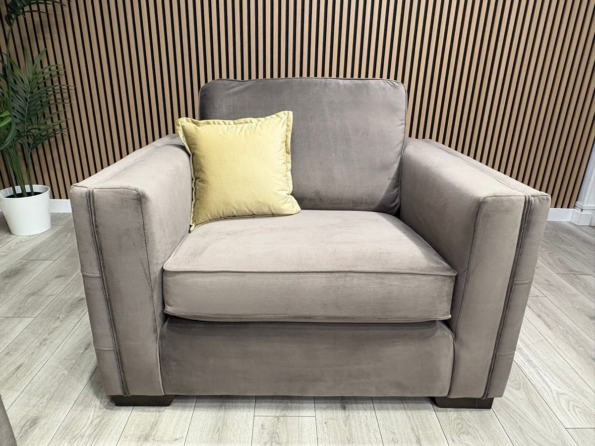 NEXT Sample Fabric 3 Seater Sofa + Love Chair Set - RRP £2498