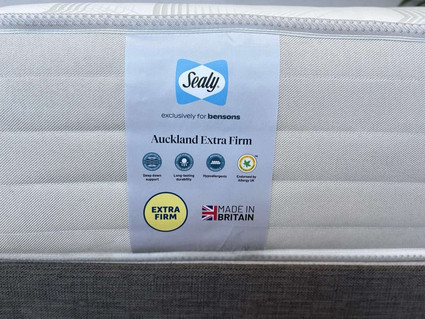 Sealy AUCKLAND Extra Firm 5ft Kingsize Mattress - RRP £1,399