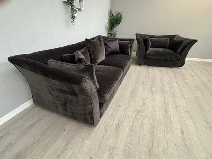 Sofology Westbridge OPERA Fabric Large 4 Seater Sofa + Snuggler Chair, RRP £4598