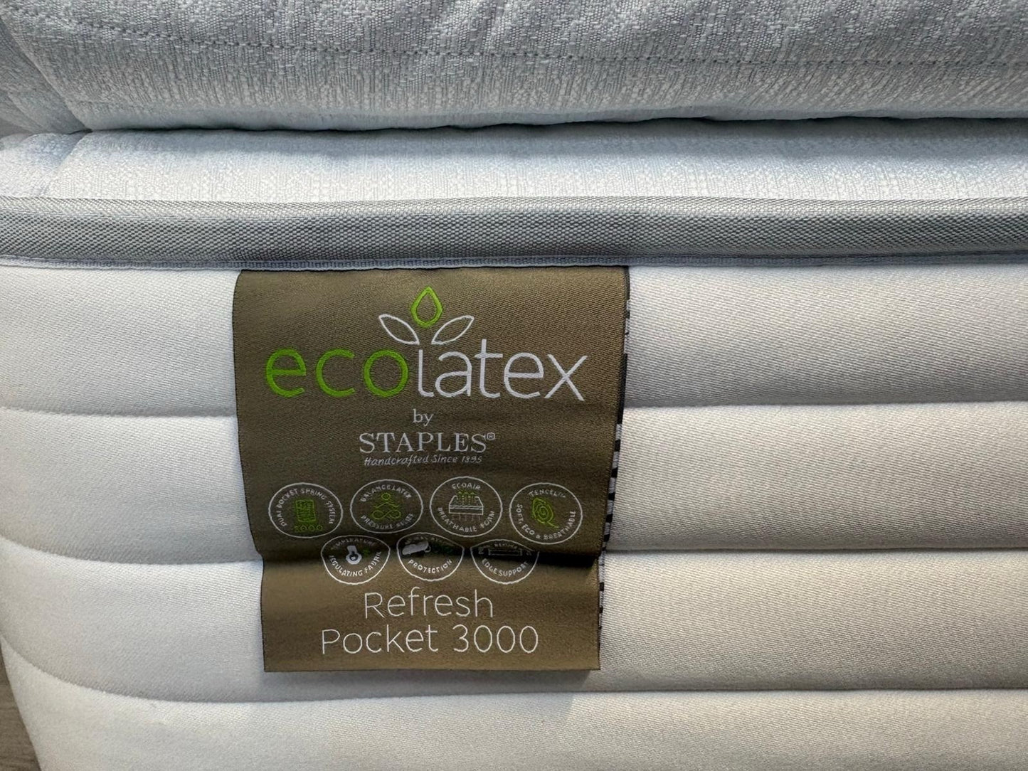 Staples and Co. Eco Latex Refresh Pocket 300 Mattress, 5ft Kingsize - RRP £1,499