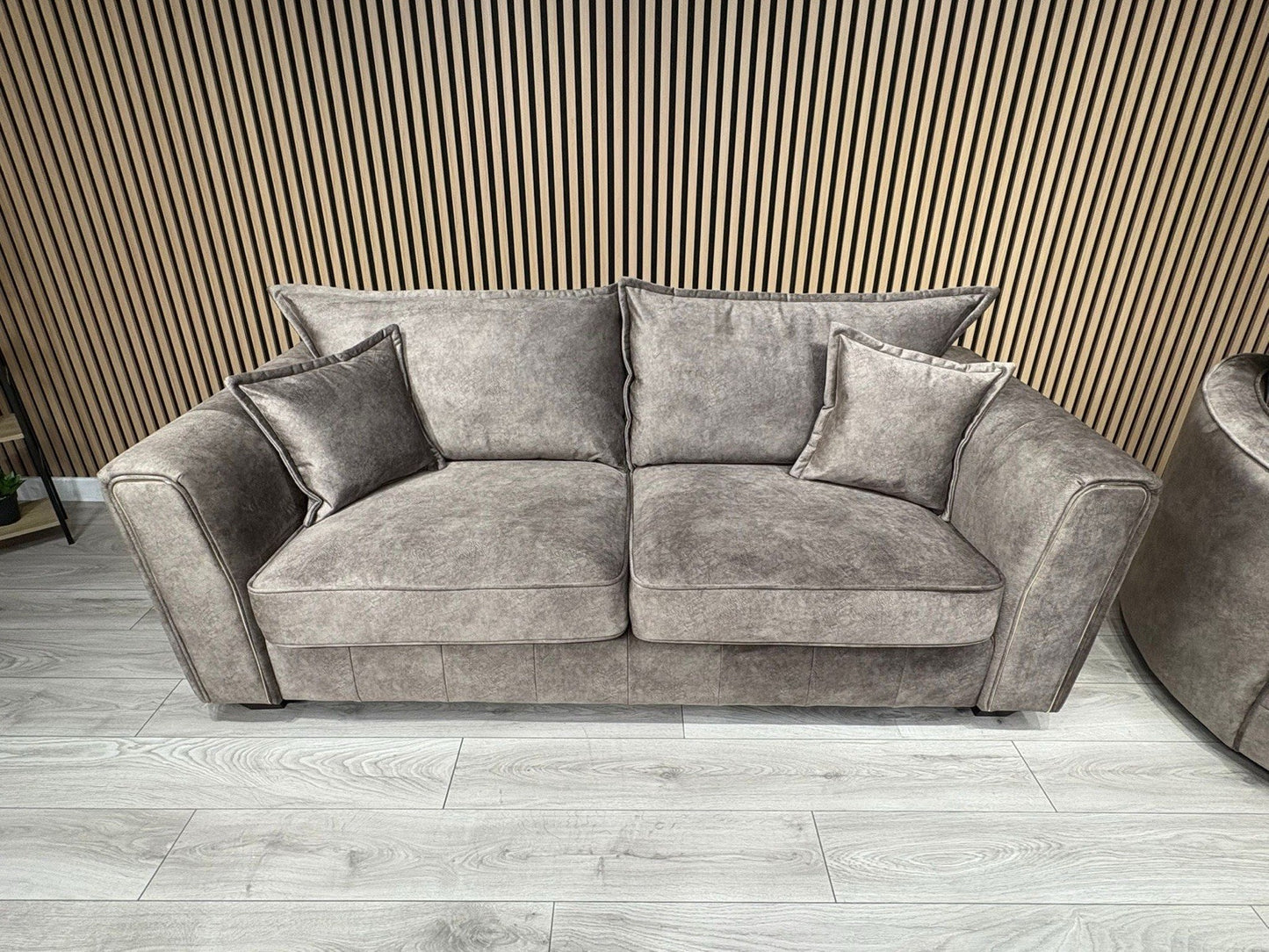 DFS - CHERISHED Style 3 Seater Sofa + Swivel Armchair, Formal Back - RRP £2,248