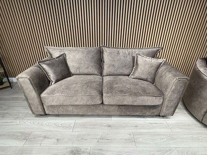 DFS - CHERISHED Style 3 Seater Sofa + Swivel Armchair, Formal Back - RRP £2,248