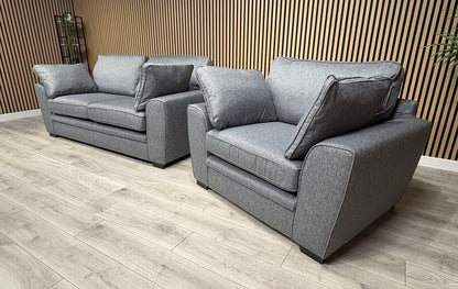NEXT Stamford Style Fabric 3 Seater Sofa + Armchair Set - RRP £2,499