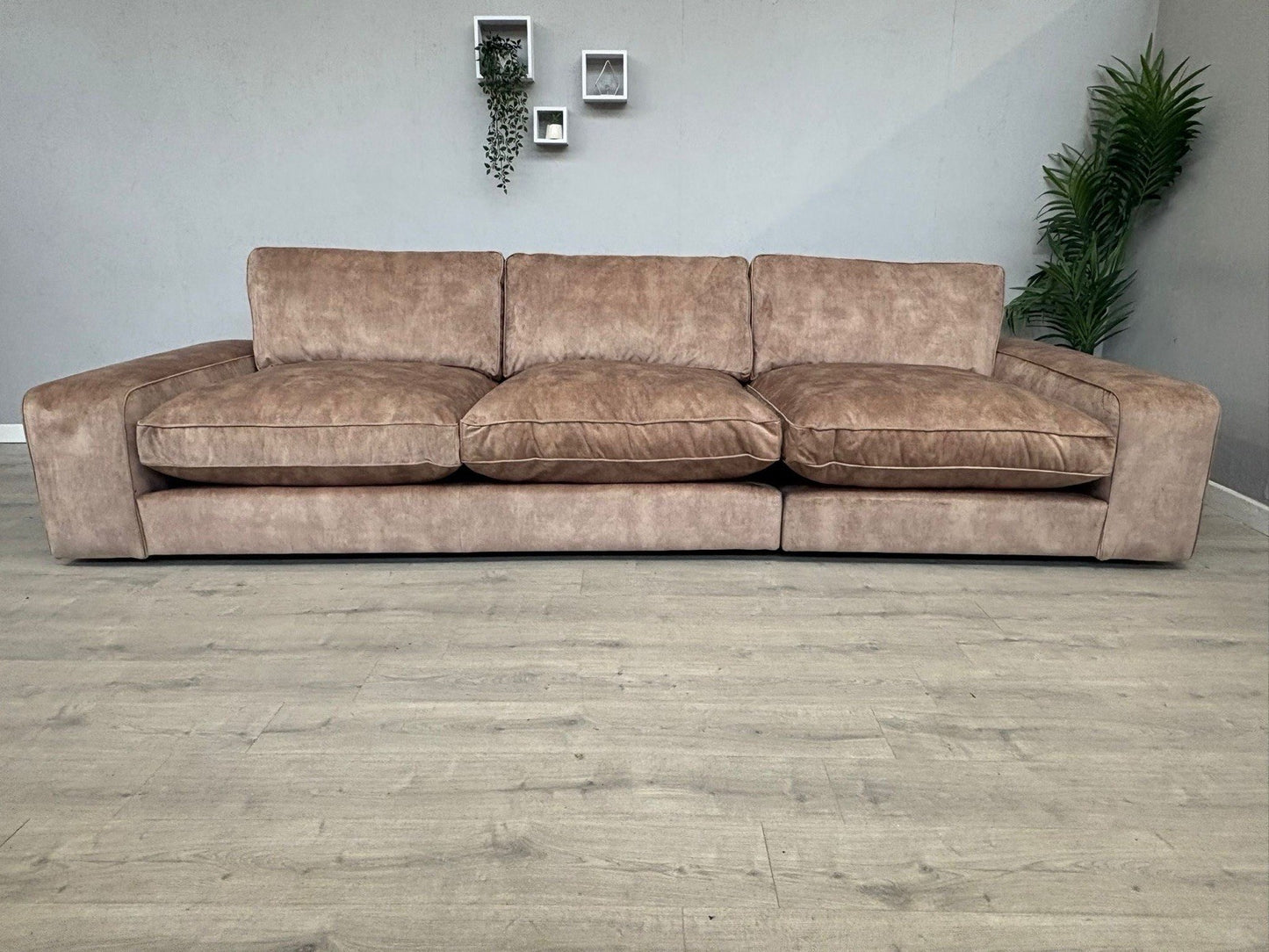 Westbridge SASHA / Sofology CAVALLI Style Grand Extra Large Fabric Sofa, Mink