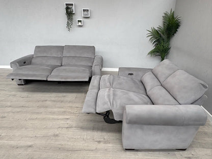Furniture Village NIXON Fabric 3+2 Seater Power Recliner Sofa Set - RRP £2,290