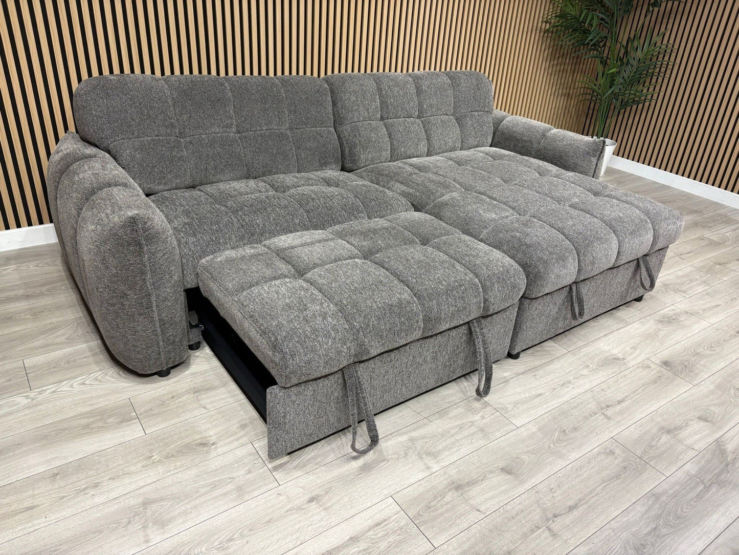 CAMDEN Premium Fabric RHF or LHF Chaise Sofa Bed with Storage - RRP £1595