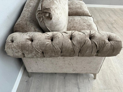 DFS Loch Leven Fabric 3 Seater Chesterfield Sofa - RRP £1499 Ex Display