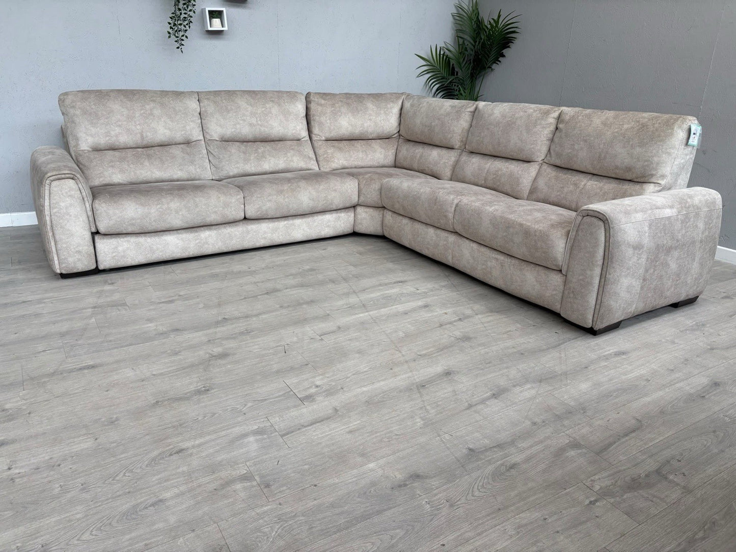 Furniture Village FLEX Fabric Large LHF Corner Sofa Bed, Storage Arms, RRP £2945