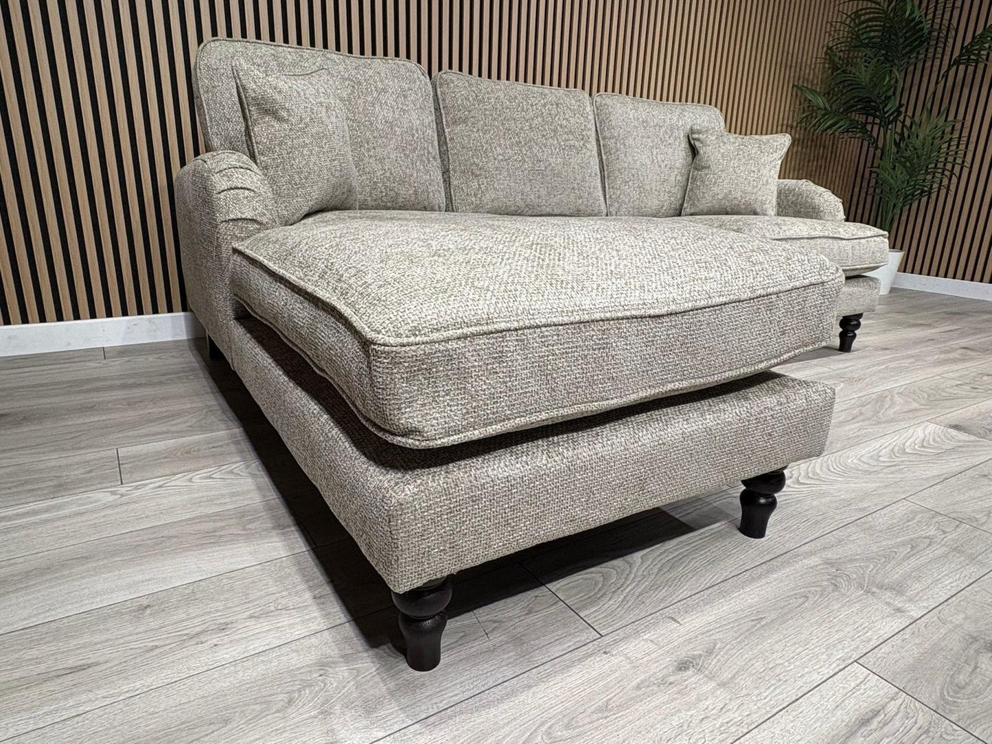 Laura Ashley LYNDEN Style Fabric 3 Seater LHF Chaise Corner Sofa - RRP £2625