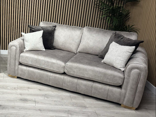 DEVINE Glamour Fabric 2 Seater Sofa Stone