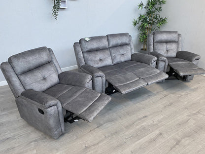 DFS - CASIMIR Style Fabric 2 Seater Sofa + 2 x Armchairs, Recliners - RRP £2,297