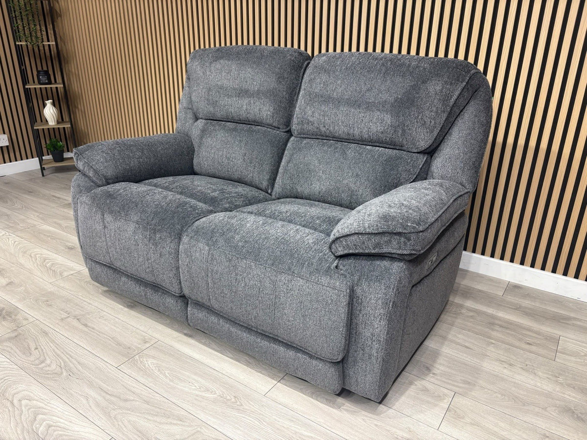 ORLANDO Fabric 2 Seater Power Recliner Sofa - RRP £1599