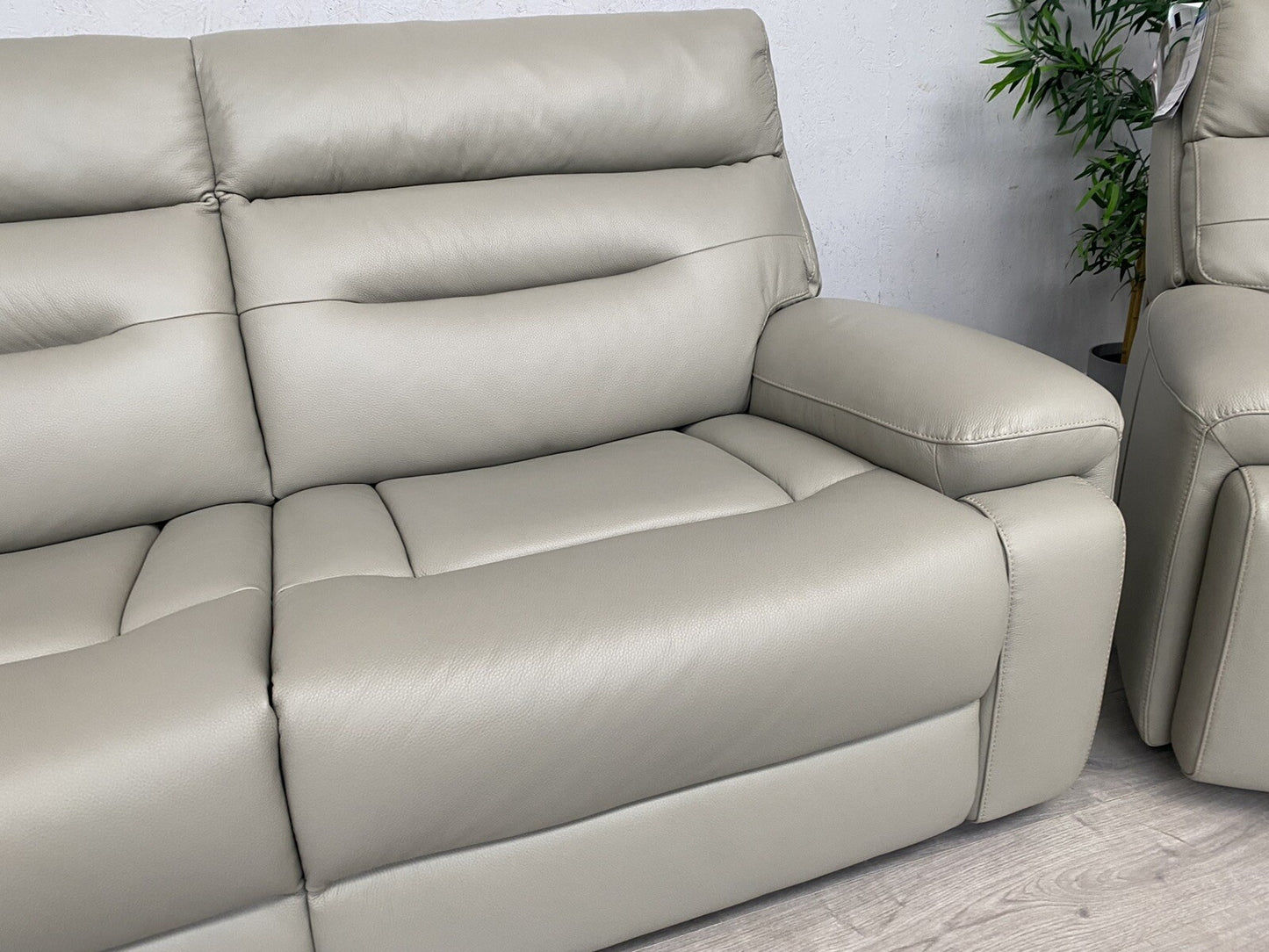 Furniture Village CINEMAX Leather 3 Seater Sofa + Armchair - RRP £2,890