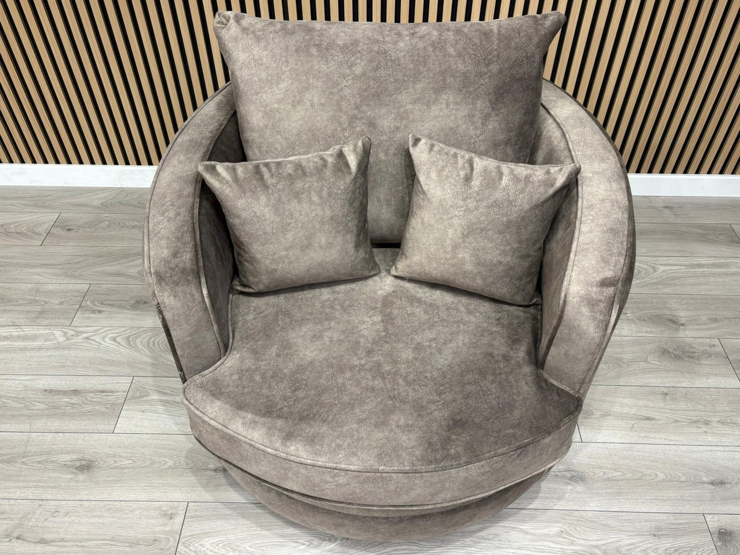 DFS - CHERISHED Style Fabric Swivel Armchair, Formal Back - RRP £949