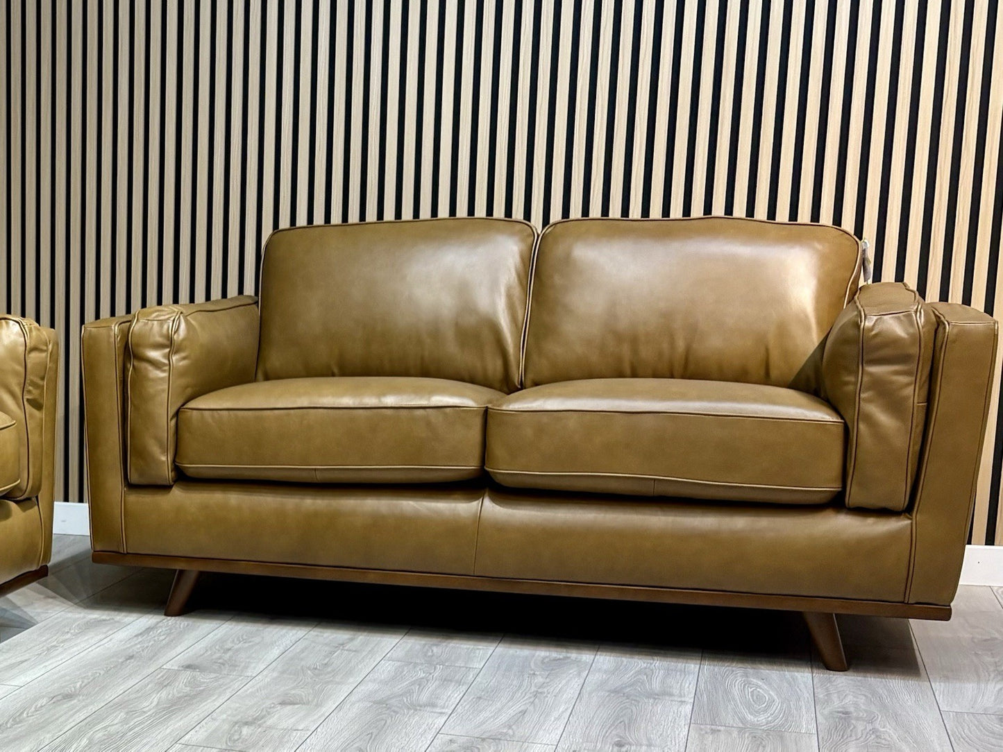 John Lewis Sample VALENCIA 2 Seater Leather Sofa, Caramel - RRP £2099