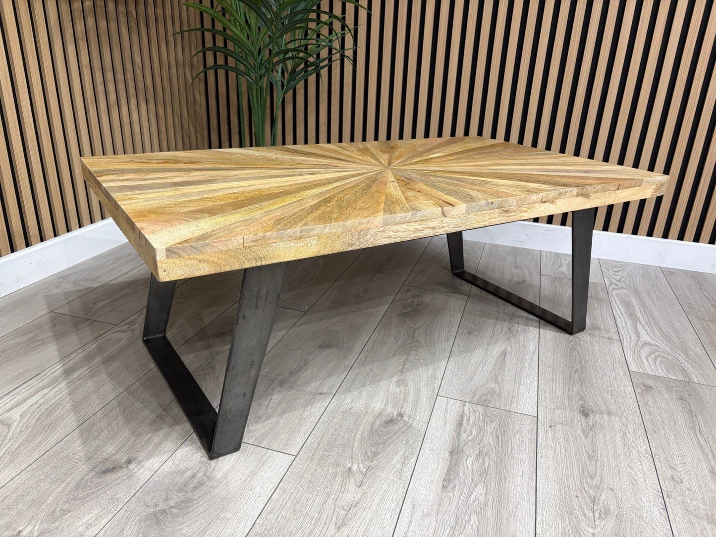 NEXT Sample - Geo Mango Wood Coffee Table - RRP: £559