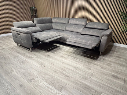 Furniture Village MOET Fabric 2 Corner 2 Power Recliner Sofa RRP £3295