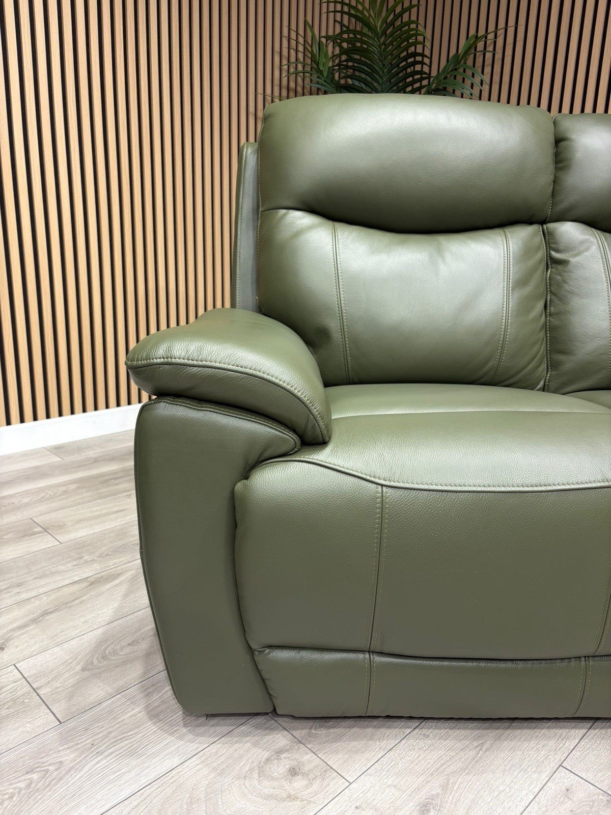 Furniture Village - SLOANE Leather 2 x 2 Seater Sofa Set, Oslo Pine - RRP £2,190