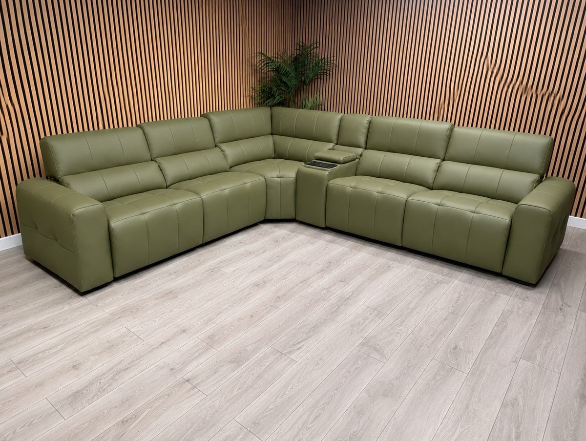 Sofology BARI Large Leather Power Recliner Corner Sofa - RRP £5899
