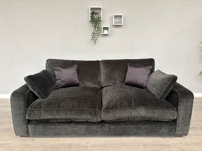 Sofology - CAVALLI Fabric Large 3 Seater Sofa, Chenille Slate - RRP £3,599