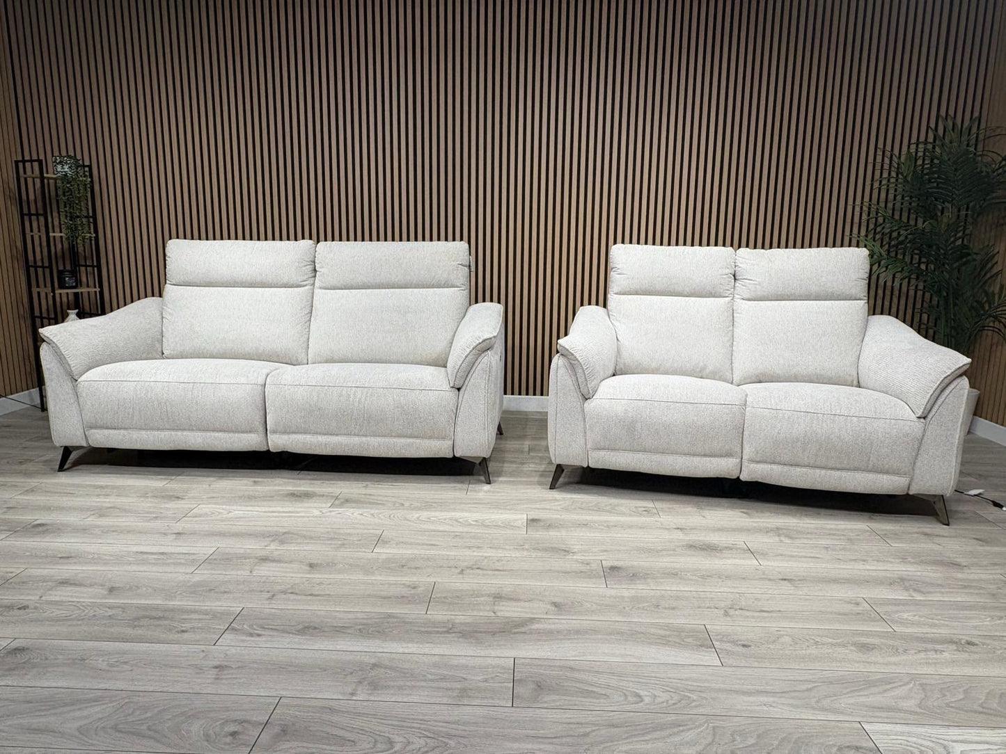 Vicenza Fabric Power Recliner 3 + 2 Seater Sofa Set - RRP £3599