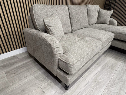 Laura Ashley LYNDEN Style Fabric 3 Seater RHF Chaise Corner Sofa - RRP £2625