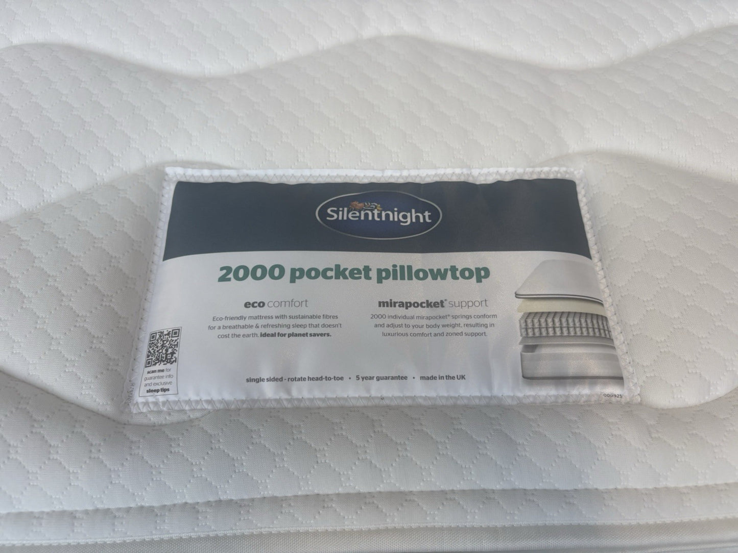 Silentnight 2000 Pocket Pillowtop 6ft Superking Mattress - RRP £1,099