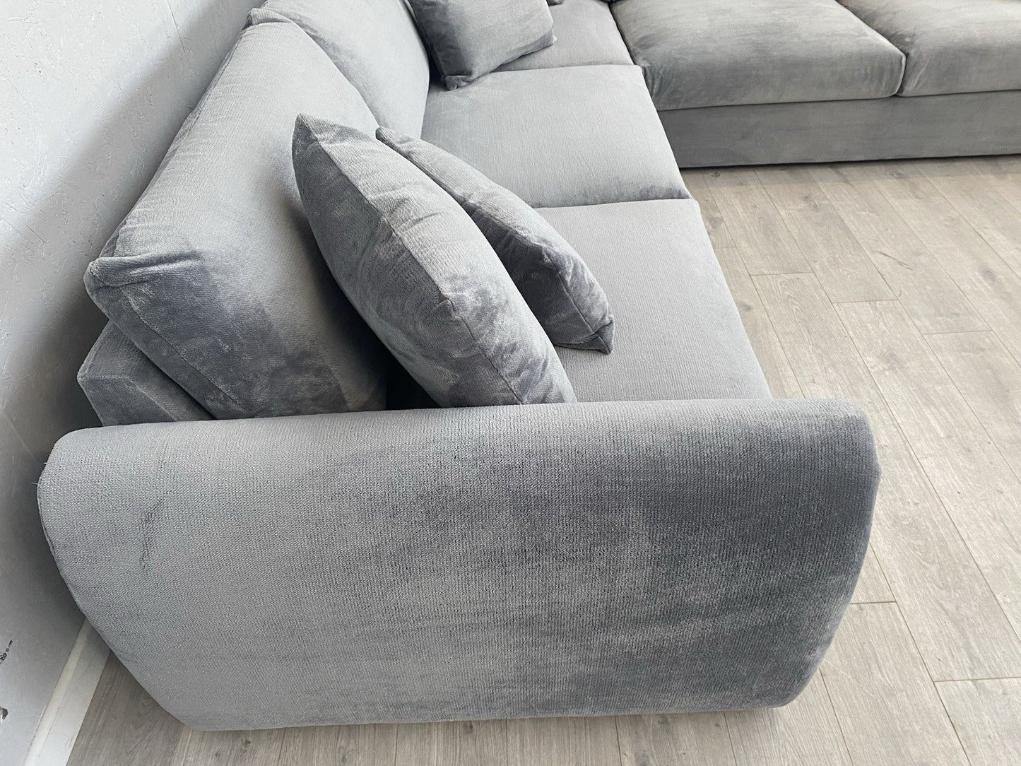 Sofology - MARBLE ARCH Style Fabric Large 2 Corner 2 Sofa, Grey - RRP £3,999