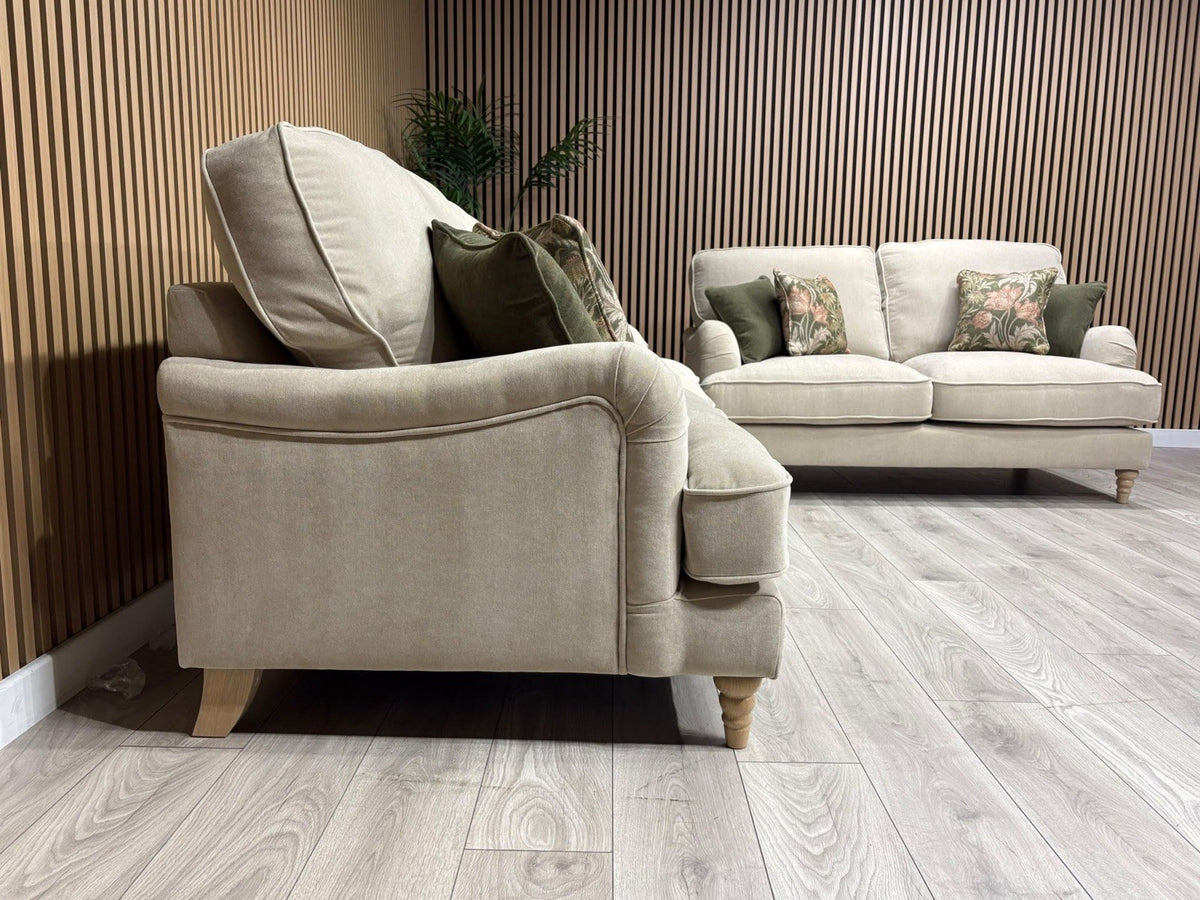 Laura Ashley HERITAGE Style Fabric 3 Seater + 2 Seater Sofa Set - RRP £3,500