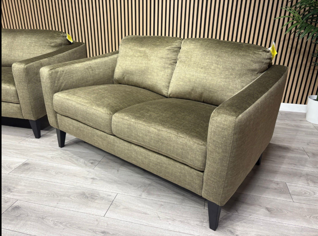 John Lewis BAILEY Style Fabric 2 Seater Sofa, Olive - RRP £1590