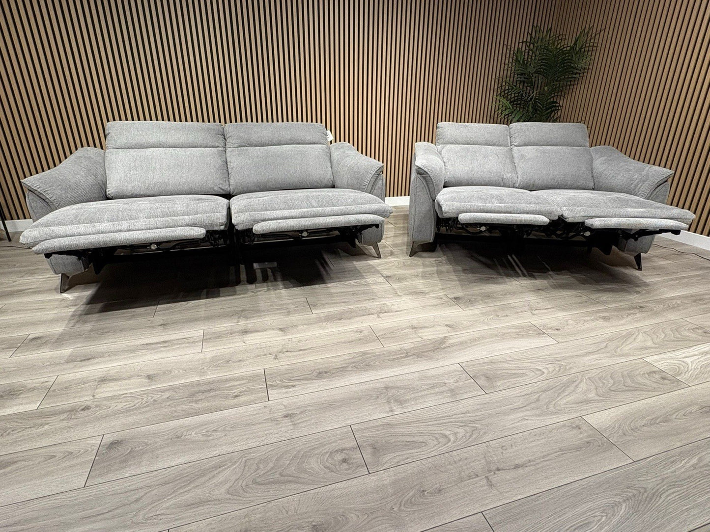 Vicenza Fabric Power Recliner 3 + 2 Seater Sofa Set - RRP £3599